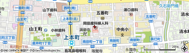 富山県富山市古鍛冶町周辺の地図