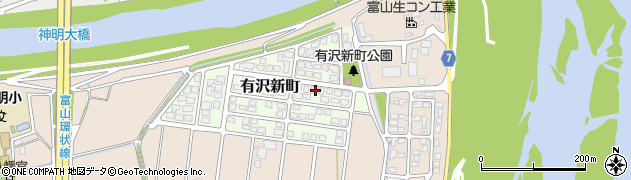 富山県富山市有沢新町28周辺の地図