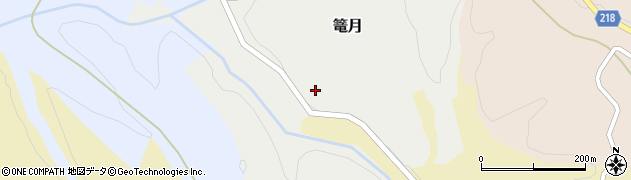 石川県津幡町（河北郡）篭月周辺の地図