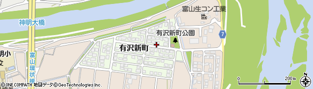 富山県富山市有沢新町23周辺の地図