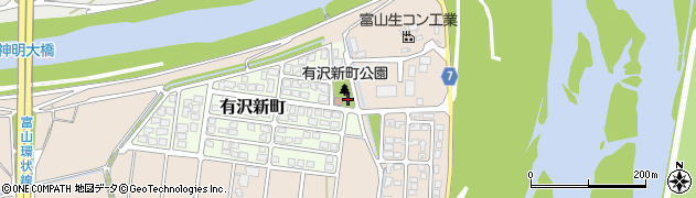 富山県富山市有沢新町3周辺の地図