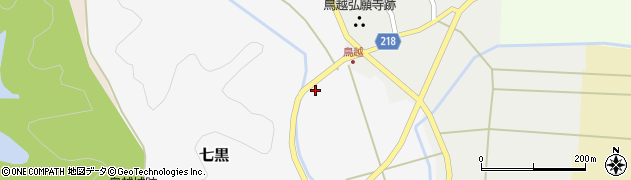 石川県津幡町（河北郡）七黒（リ）周辺の地図