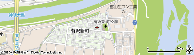 富山県富山市有沢新町22周辺の地図