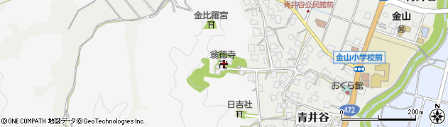 翁徳寺周辺の地図