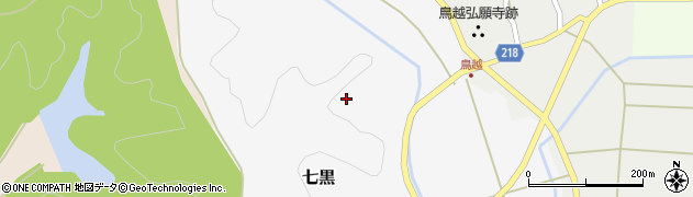 石川県津幡町（河北郡）七黒周辺の地図