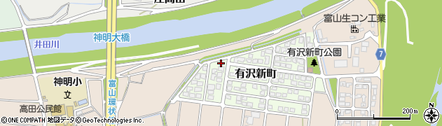 富山県富山市有沢新町117周辺の地図