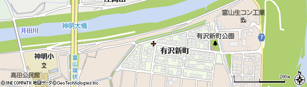 富山県富山市有沢新町117-2周辺の地図