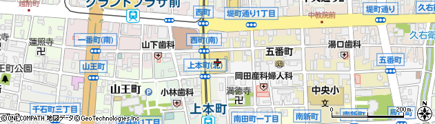富山県富山市上本町2周辺の地図