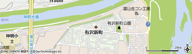 富山県富山市有沢新町75周辺の地図