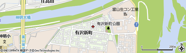 富山県富山市有沢新町16周辺の地図