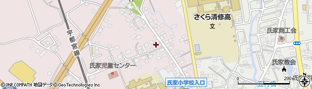 栃木県さくら市馬場83周辺の地図