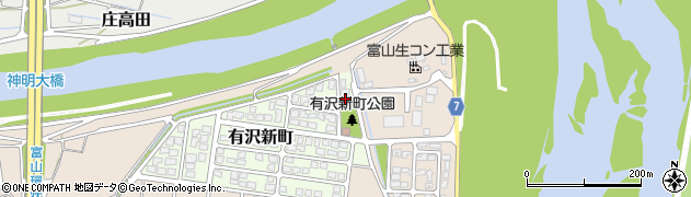 富山県富山市有沢新町2周辺の地図