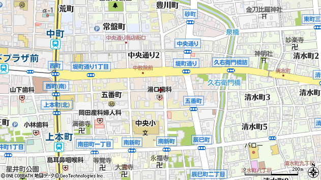 〒930-0051 富山県富山市室町通りの地図