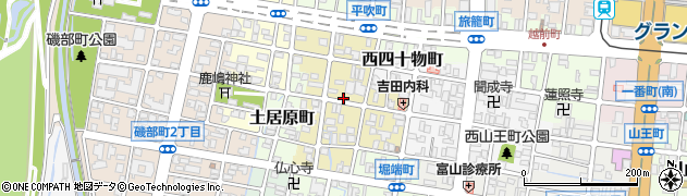 富山県富山市桃井町周辺の地図