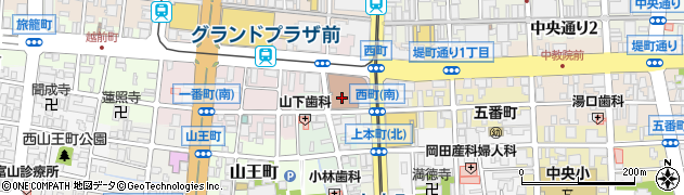 西町　岡田歯科周辺の地図