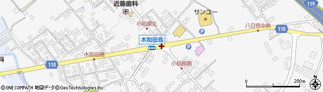 木和田島周辺の地図