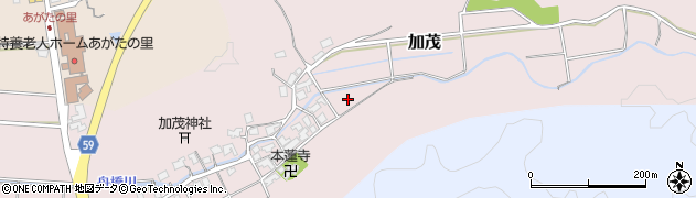 石川県河北郡津幡町加茂に周辺の地図