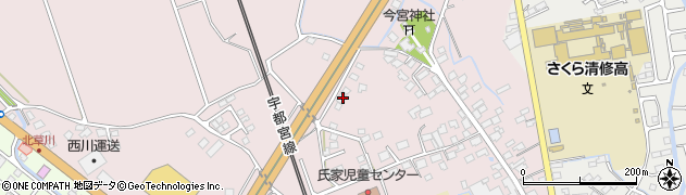 栃木県さくら市馬場72周辺の地図