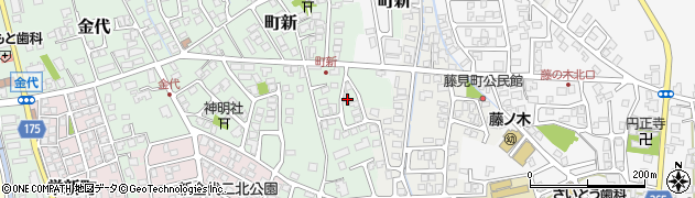 富山県富山市町新185周辺の地図