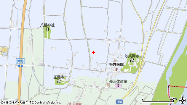 〒381-0002 長野県長野市津野の地図