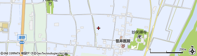 長野県長野市津野周辺の地図