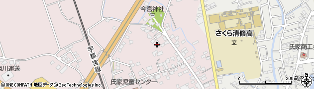 栃木県さくら市馬場81周辺の地図