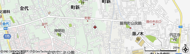 富山県富山市町新184周辺の地図