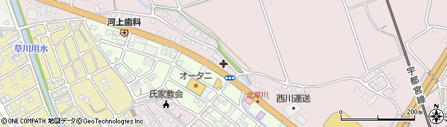 栃木県さくら市馬場336周辺の地図