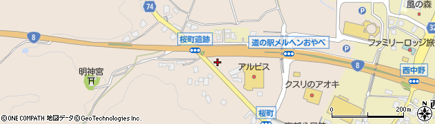 富山県小矢部市桜町周辺の地図