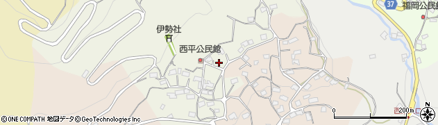 長野県長野市浅川西平周辺の地図