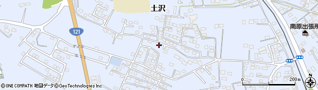 栃木県日光市土沢609周辺の地図