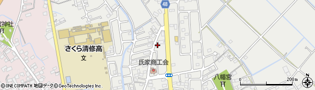 栃木県さくら市氏家4505周辺の地図