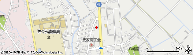 栃木県さくら市氏家4505-6周辺の地図