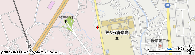 栃木県さくら市氏家2819周辺の地図