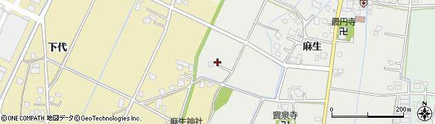 富山県高岡市麻生117周辺の地図