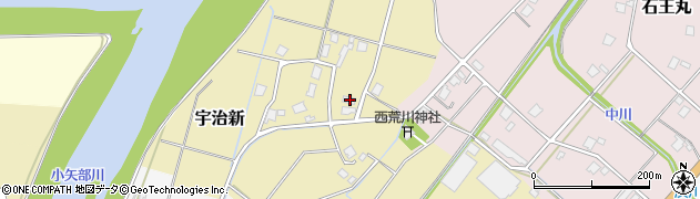 富山県小矢部市宇治新210周辺の地図