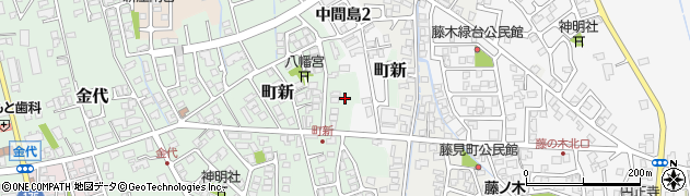 富山県富山市町新周辺の地図