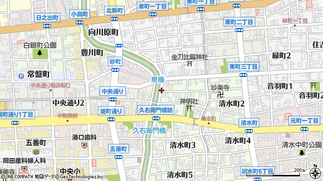 〒930-0036 富山県富山市清水町の地図