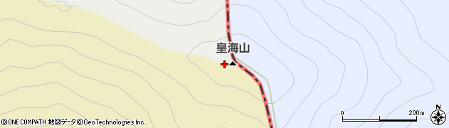皇海山周辺の地図