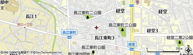 富山県富山市長江東町周辺の地図