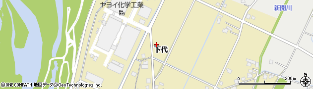富山県高岡市下代周辺の地図