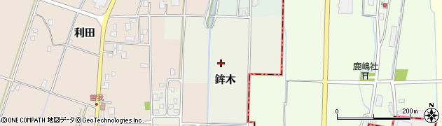 富山県立山町（中新川郡）鉾木周辺の地図