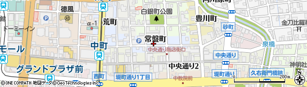 富山県富山市常盤町周辺の地図