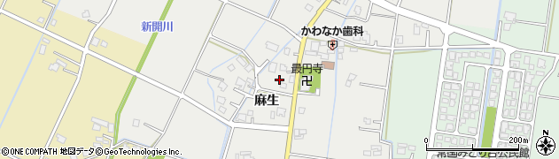 富山県高岡市麻生周辺の地図