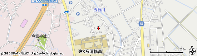 栃木県さくら市氏家2871-9周辺の地図