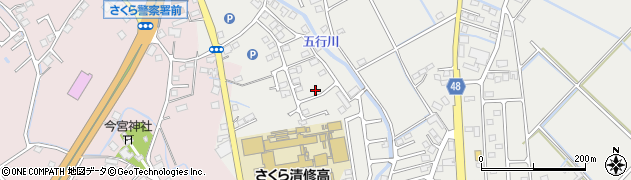栃木県さくら市氏家2871-2周辺の地図