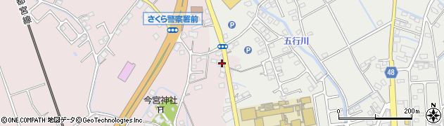 栃木県さくら市馬場26周辺の地図