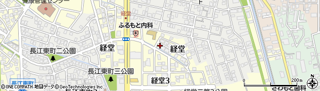 富山県富山市経堂周辺の地図