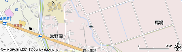 栃木県さくら市馬場454周辺の地図