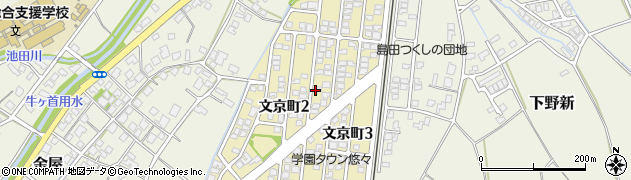 富山県富山市文京町周辺の地図